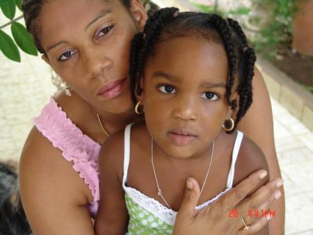 Sandra et sa fille Kyara